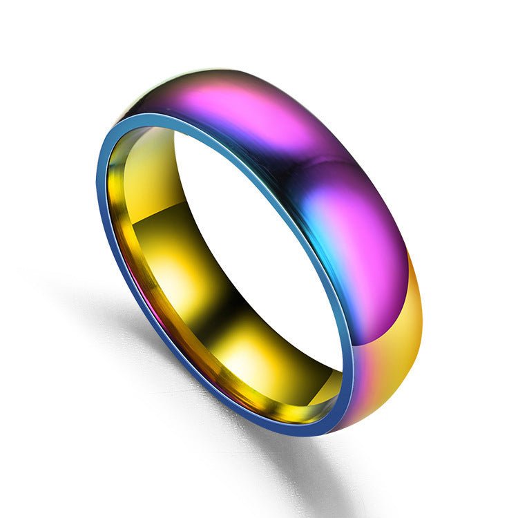 Titanium Steel Ring European And American Korean Style Couples