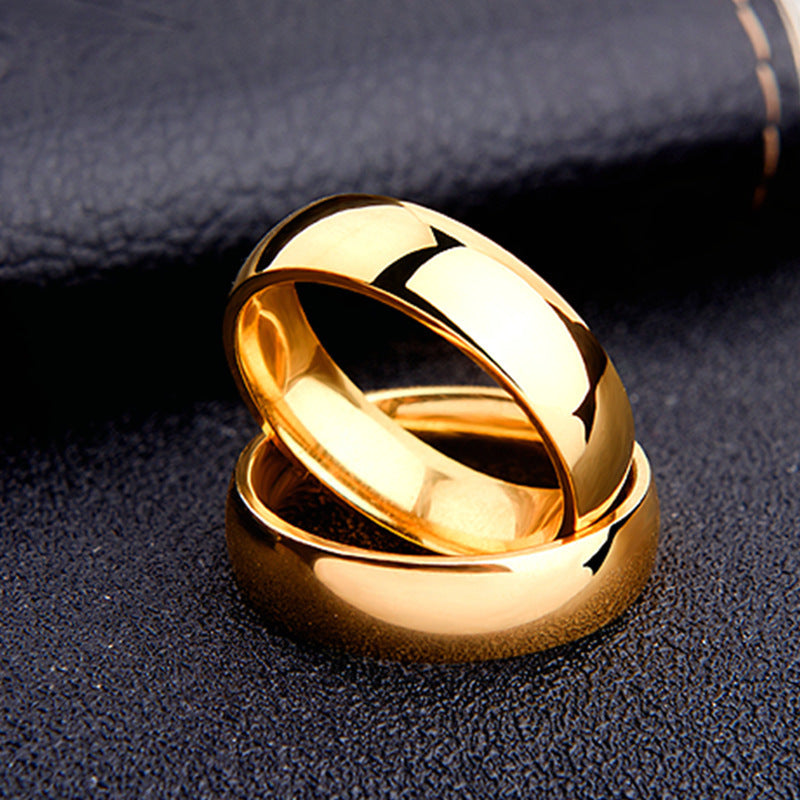 Titanium Steel Ring European And American Korean Style Couples