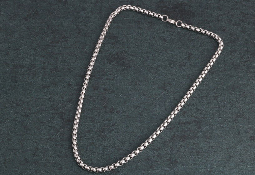 Men Stainless Steel Rope Snake Box Cuban Link Chain