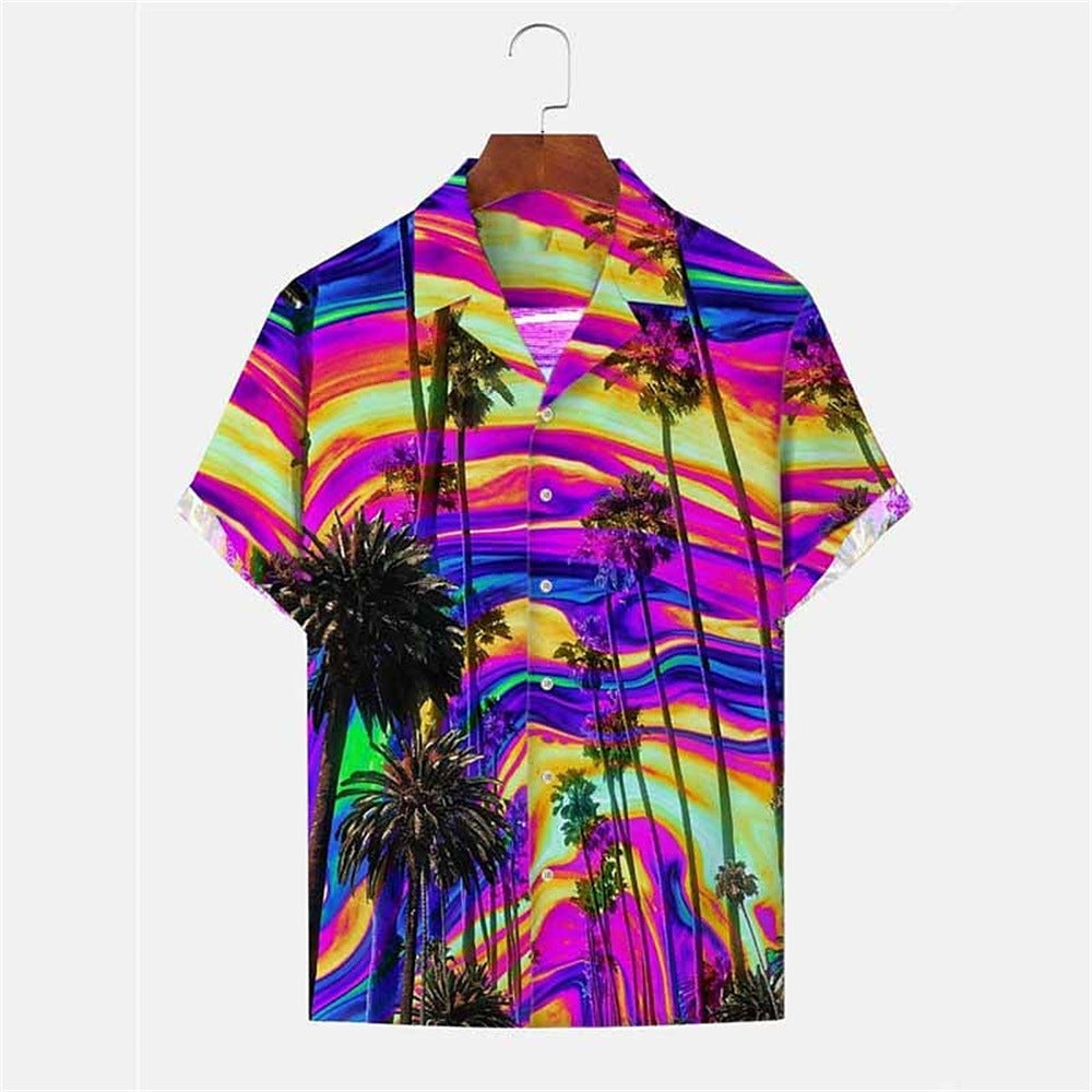 Summer 3d Plant Men's Shirt