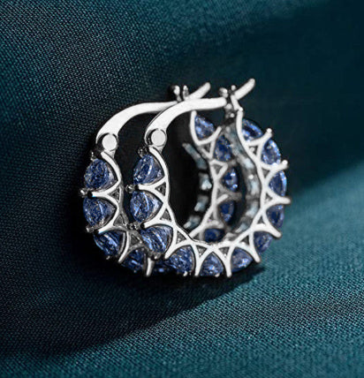 Fashion U-shaped Earrings Full Zircon Rhinestones Earrings