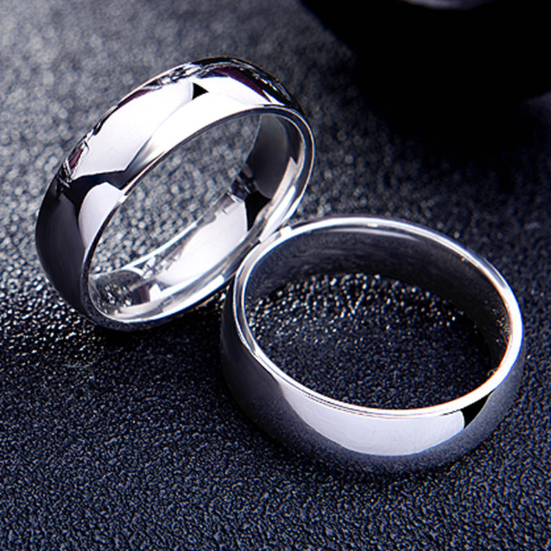 Titanium Steel Ring European And American Korean Style Couples