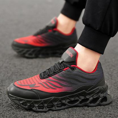Men's Lace-up Sneakers  Outdoor Running Sports Casual Shoes