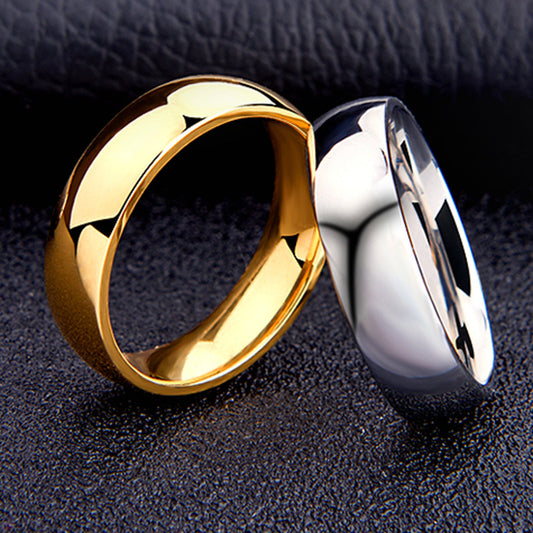 Titanium Steel Ring European And American Korean Style Couples