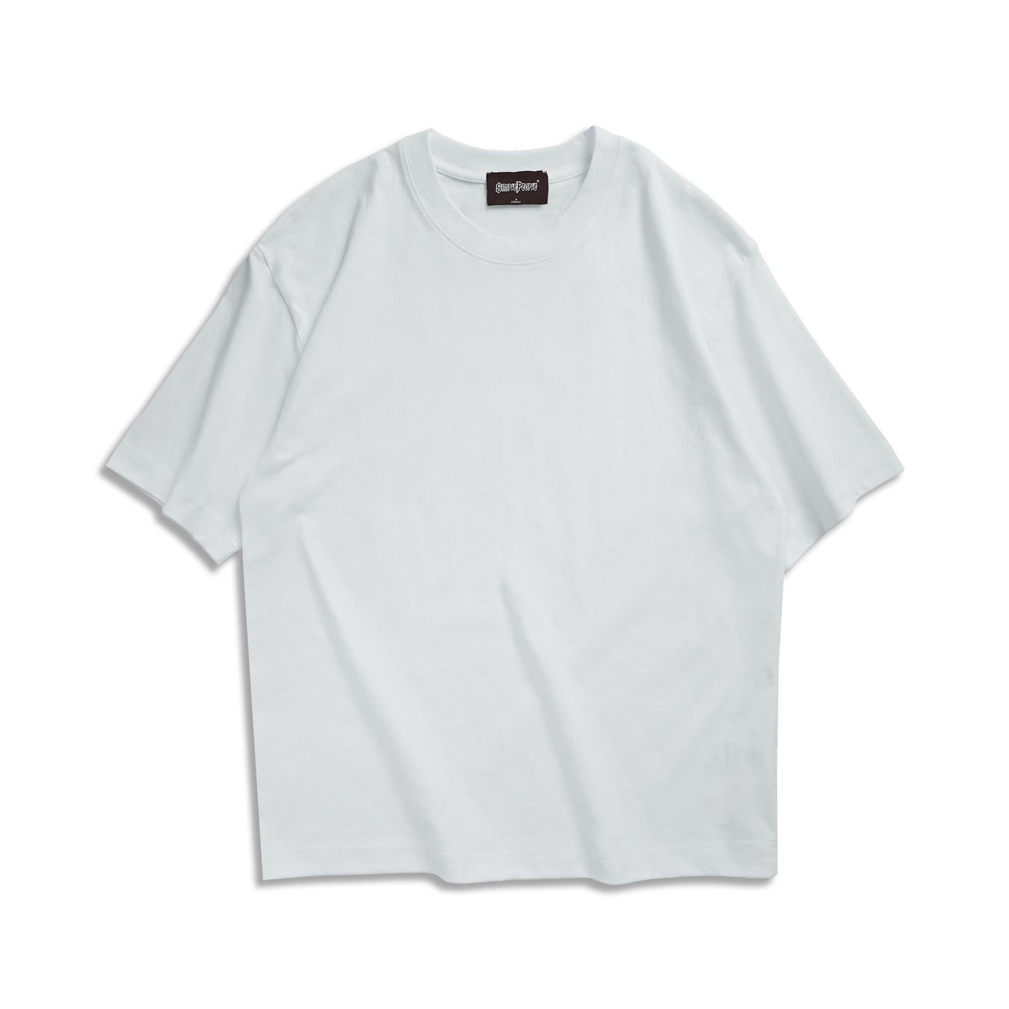 Round Neck Short Sleeve Drop Shoulder Casual