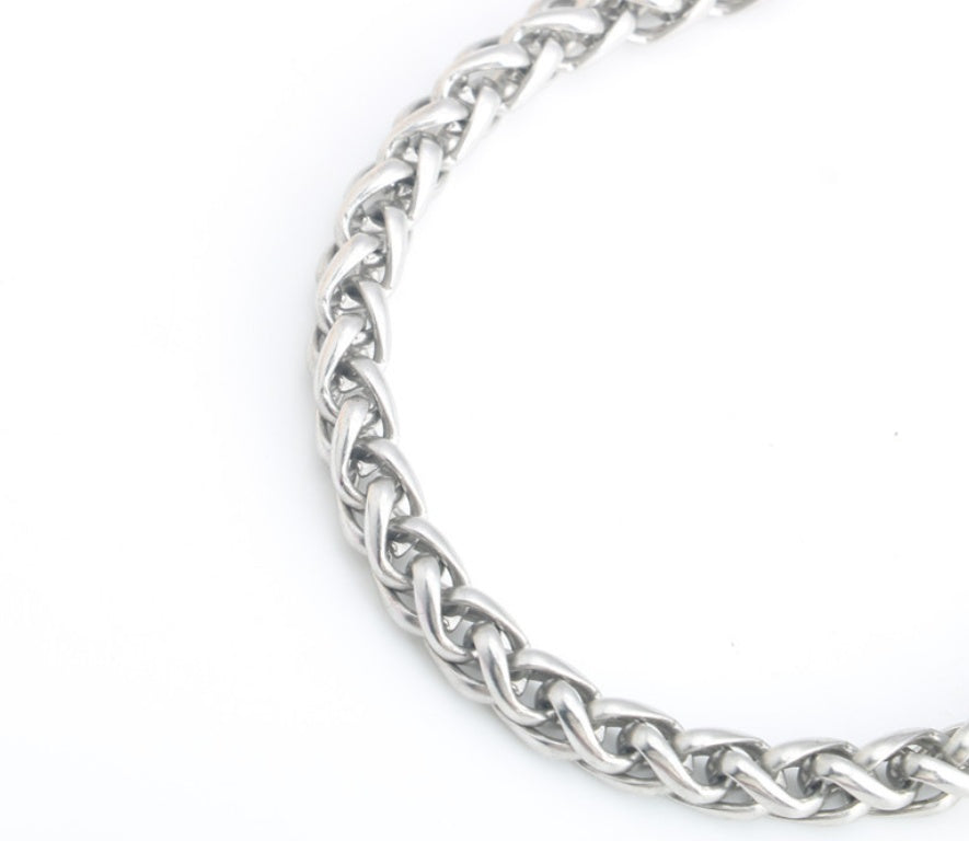 Men Stainless Steel Rope Snake Box Cuban Link Chain
