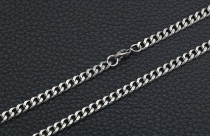 Men Stainless Steel Rope Snake Box Cuban Link Chain