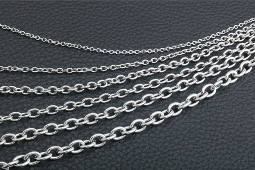 Men Stainless Steel Rope Snake Box Cuban Link Chain