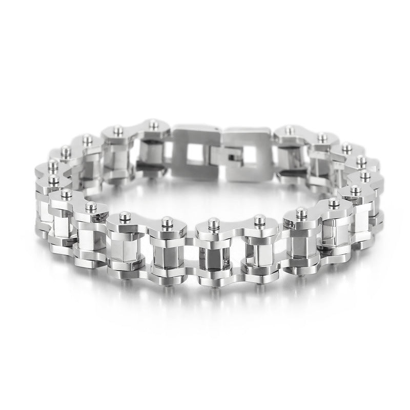 Men's Titanium Steel Diamond Bicycle Chain