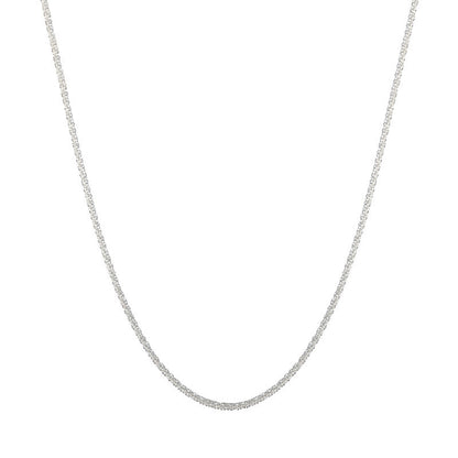 All-Sky Sparkling Necklace Simple Flash Plain Chain Can Be Folded