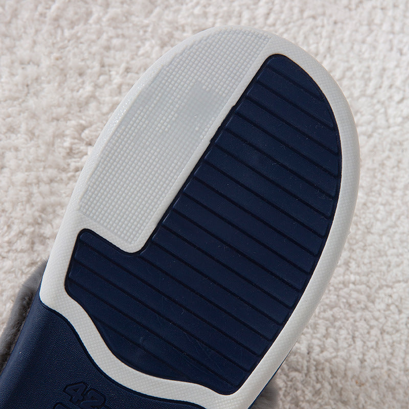 Winter Warm Slugged Bottom Plush Slippers