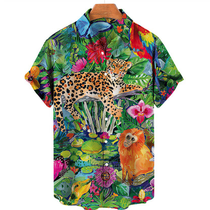 Summer 3d Plant Men's Shirt