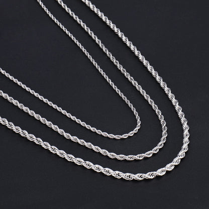 Rope chain woven necklace jewelry