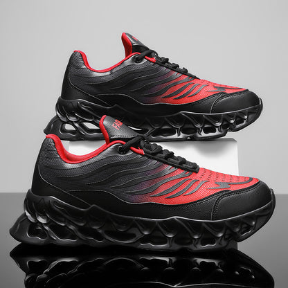 Men's Lace-up Sneakers  Outdoor Running Sports Casual Shoes
