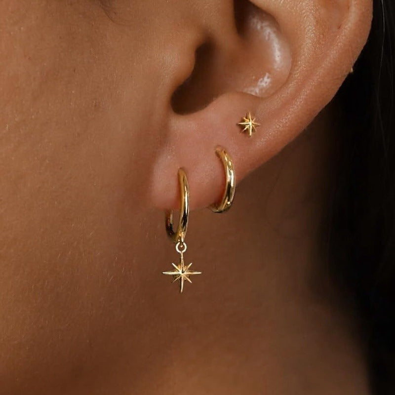 New All-match Fashion Earrings Suit Niche Design Ear Studs