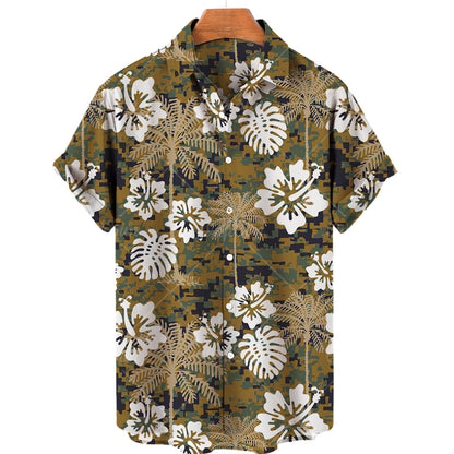 Summer 3d Plant Men's Shirt