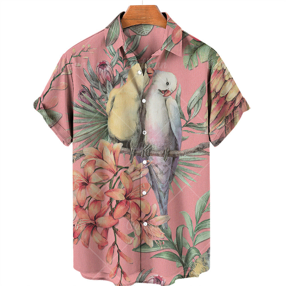 Summer 3d Plant Men's Shirt