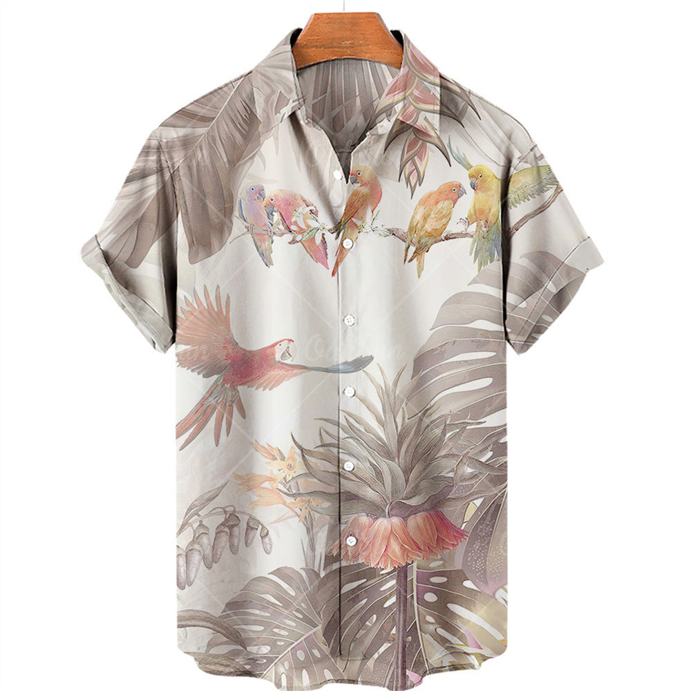 Summer 3d Plant Men's Shirt