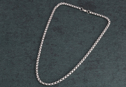 Men Stainless Steel Rope Snake Box Cuban Link Chain