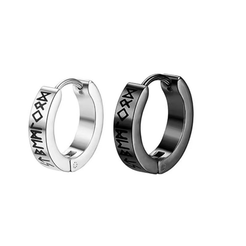 Unique Hipster Ear Ring Roman Numerals Boys Trend Letters