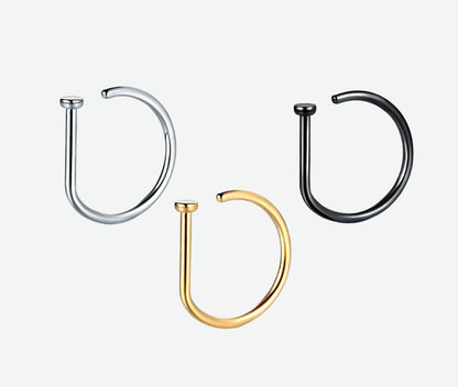 Men's And Women's Fashion Stainless Steel Nose Ring