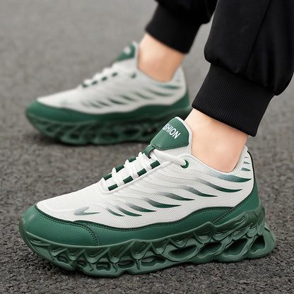 Men's Lace-up Sneakers  Outdoor Running Sports Casual Shoes