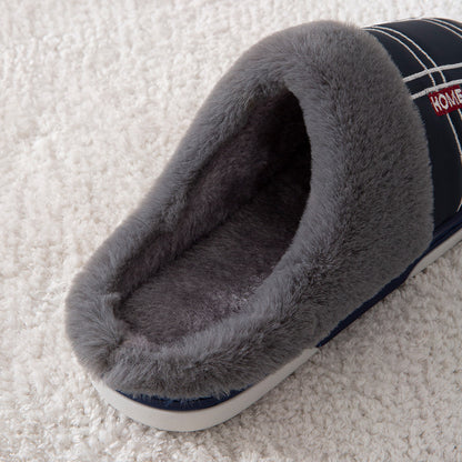 Winter Warm Slugged Bottom Plush Slippers