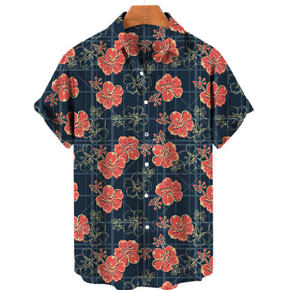Summer 3d Plant Men's Shirt
