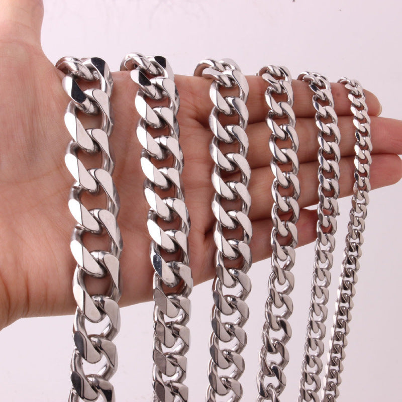Steel Color Bracelet With Six Sided Grinding Cuba