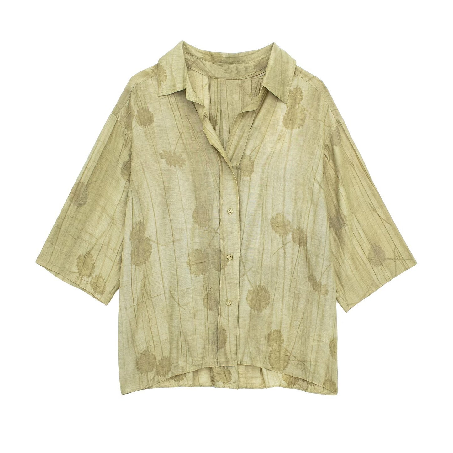 Jacquard Loose-fitting Shirt Jacquard Casual Pants Suit