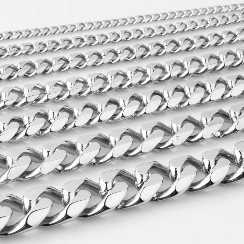 Steel Color Bracelet With Six Sided Grinding Cuba
