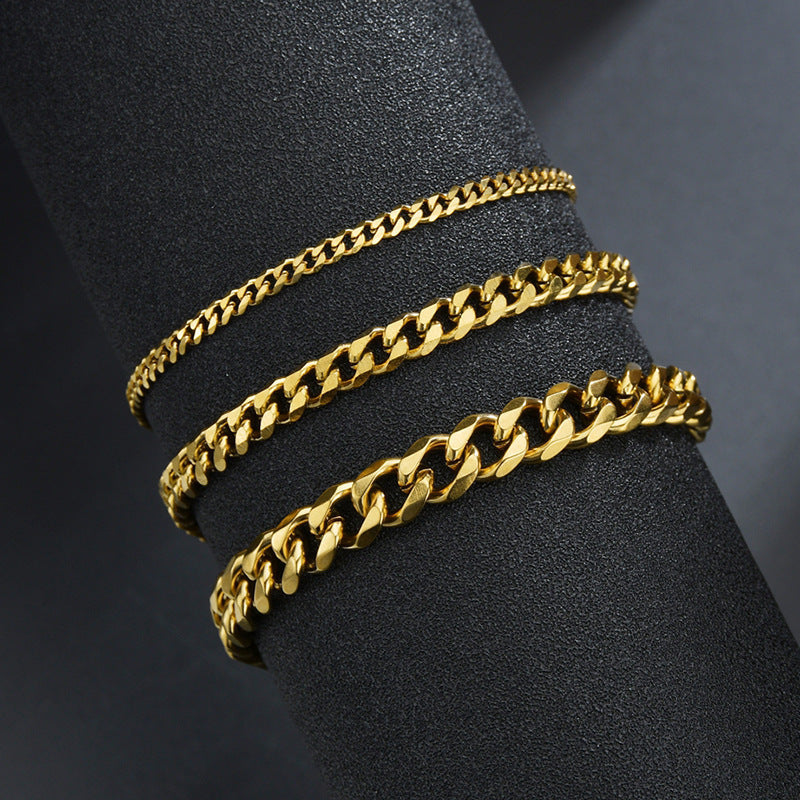 Steel Color Bracelet With Six Sided Grinding Cuba
