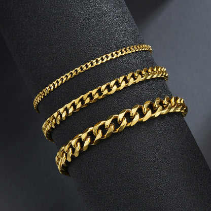Steel Color Bracelet With Six Sided Grinding Cuba