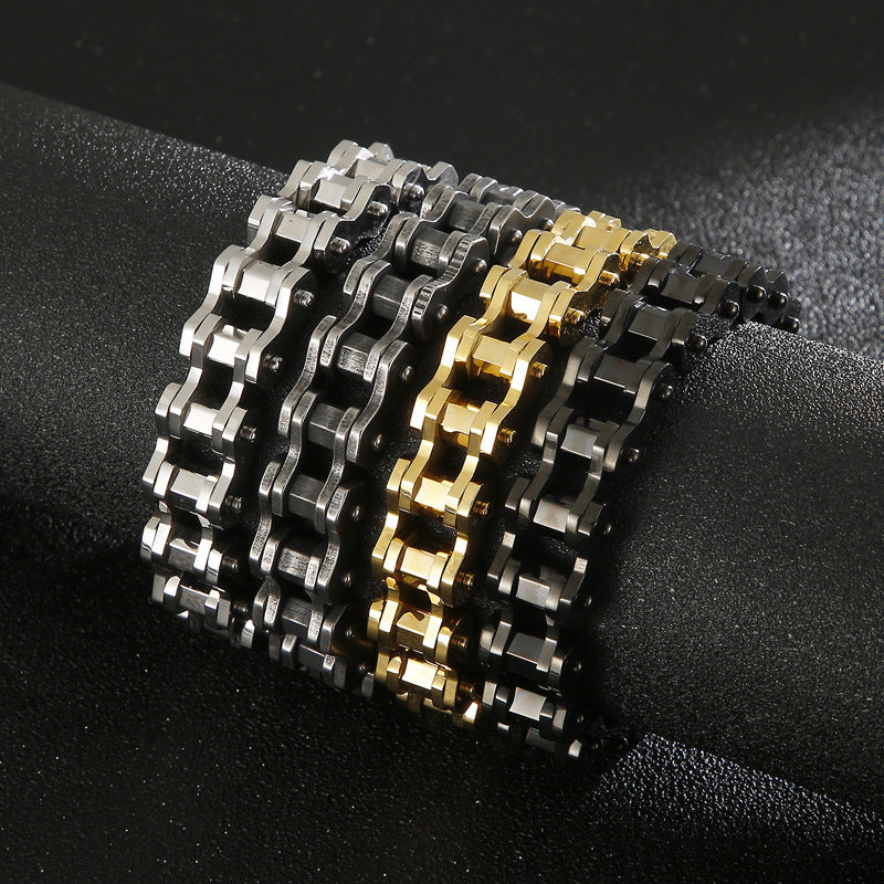 Men's Titanium Steel Diamond Bicycle Chain