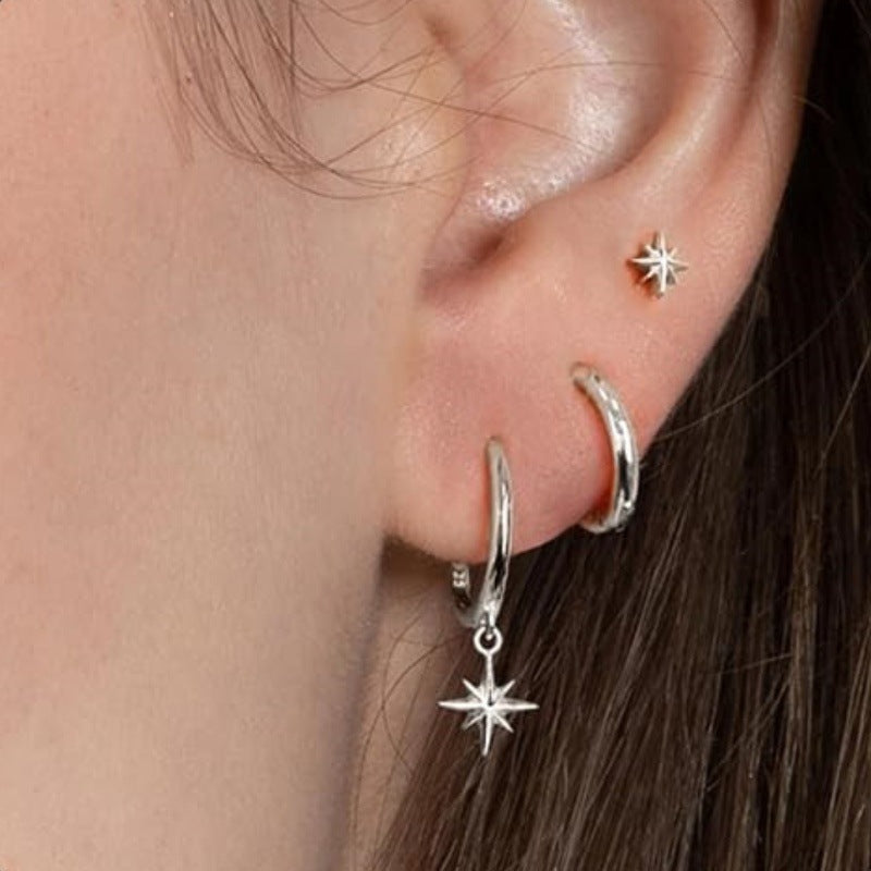 New All-match Fashion Earrings Suit Niche Design Ear Studs