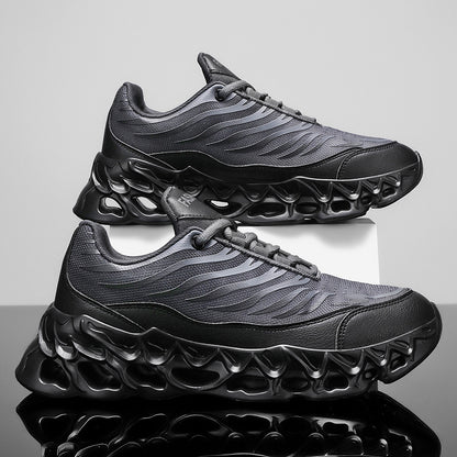 Men's Lace-up Sneakers  Outdoor Running Sports Casual Shoes