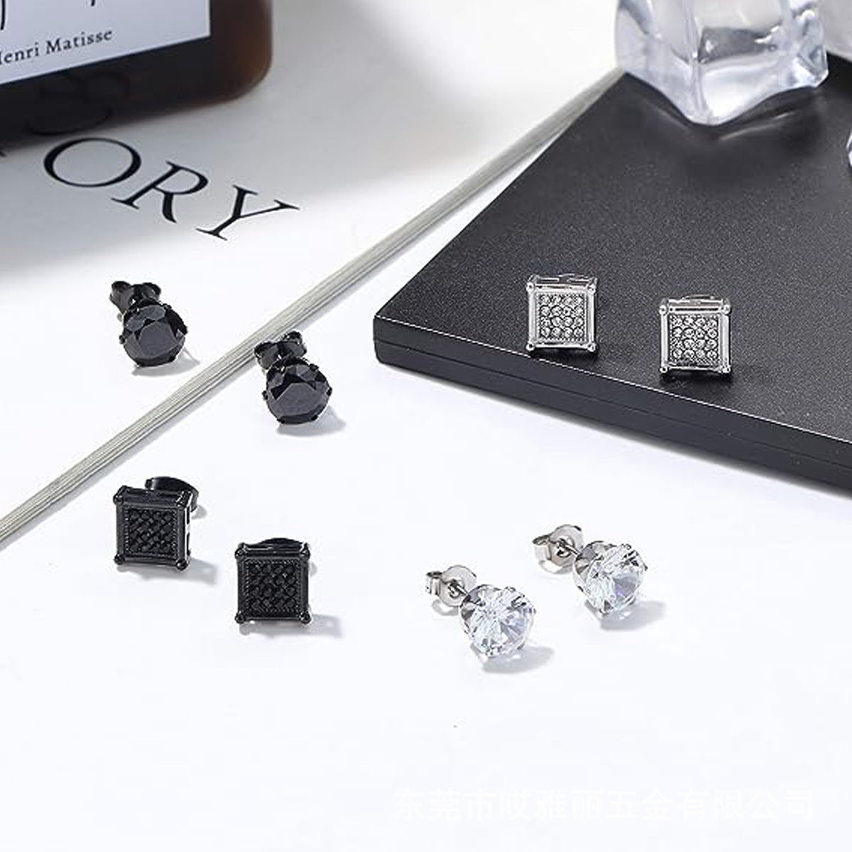 5 Pairs Of High Quality Stainless Steel Anti-allergy Earings Set
