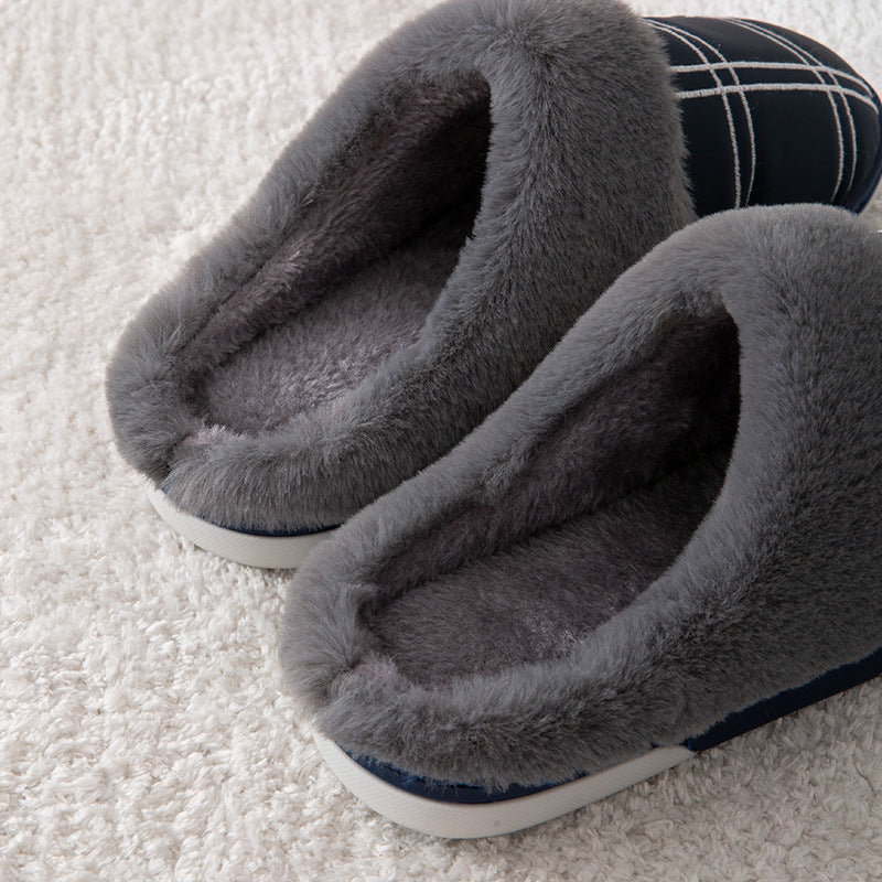 Winter Warm Slugged Bottom Plush Slippers