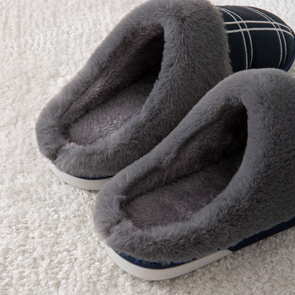 Winter Warm Slugged Bottom Plush Slippers