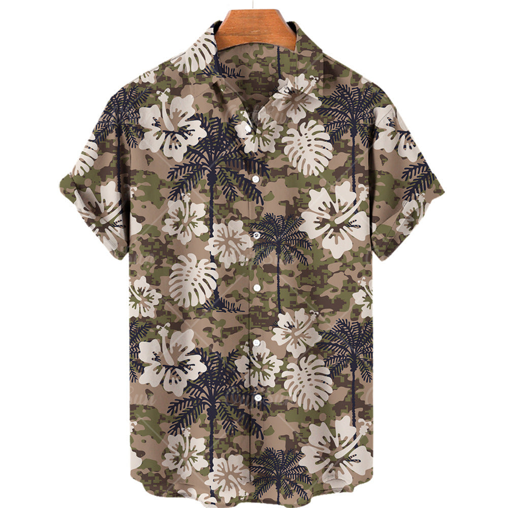 Summer 3d Plant Men's Shirt