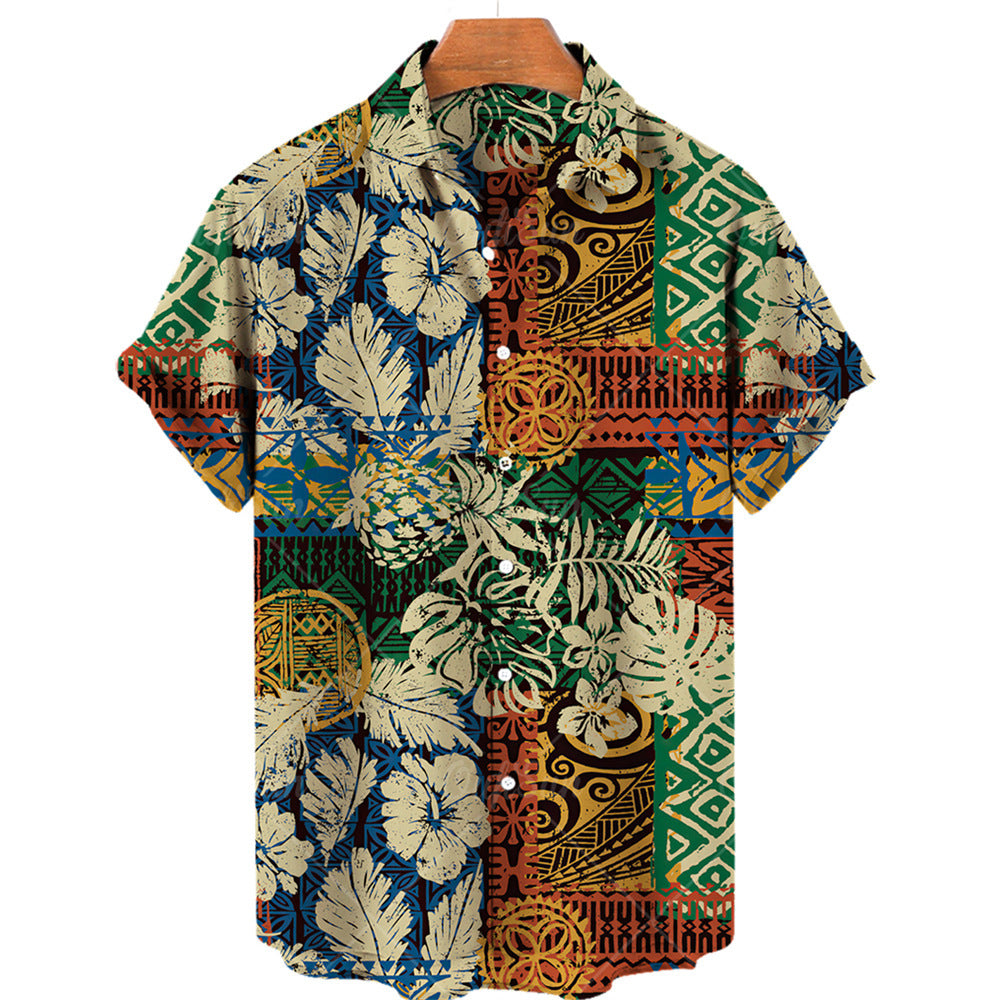 Summer 3d Plant Men's Shirt