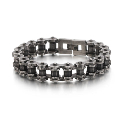 Men's Titanium Steel Diamond Bicycle Chain