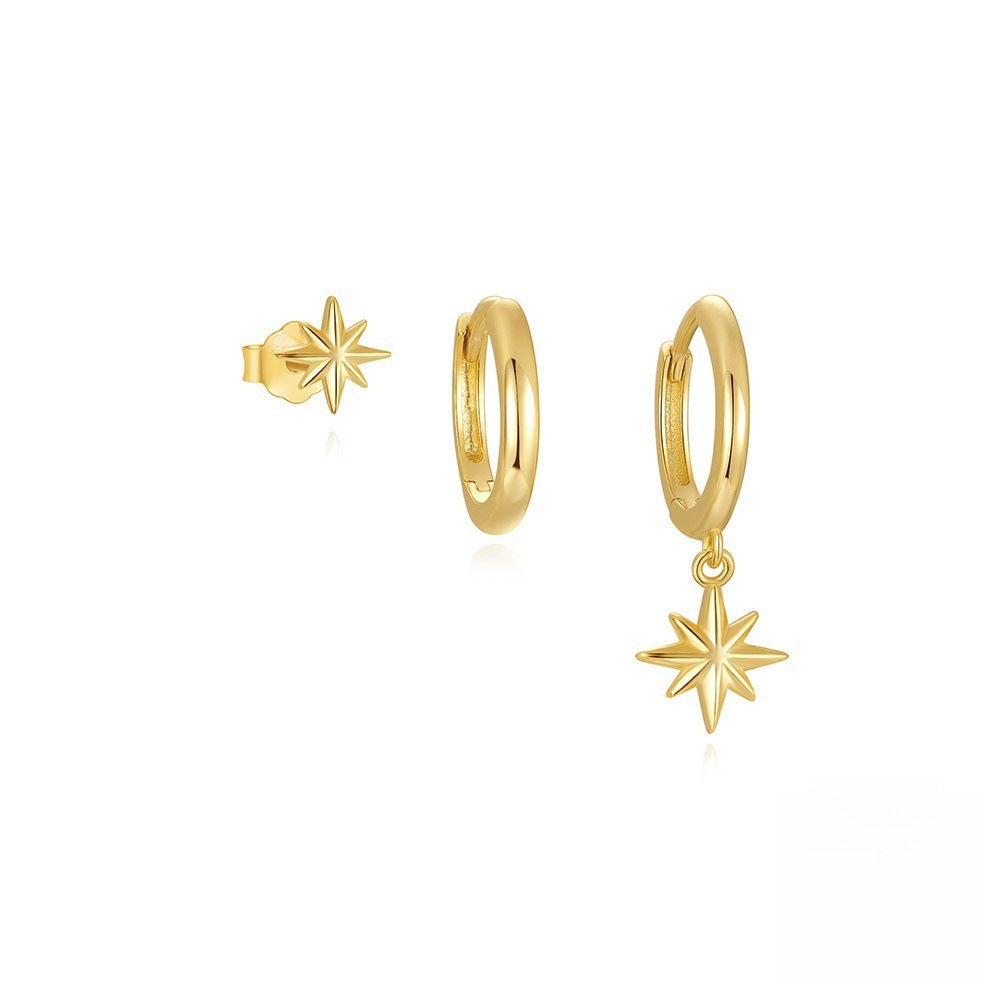 New All-match Fashion Earrings Suit Niche Design Ear Studs